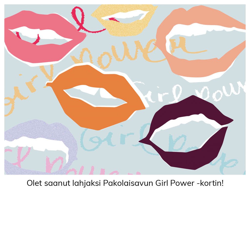 Girl Power, sähköinen kortti - Suomen Pakolaisapu