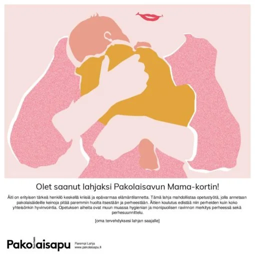 Pakolaisavun Mama Parempi Lahja -sähköinen kortti