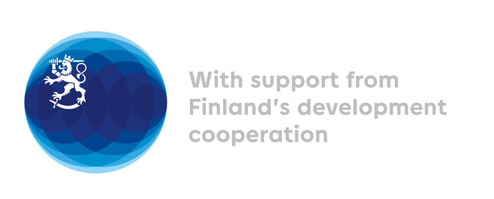 Ministry of Foreign Affairs of Finland, With support from Finland's development cooperation