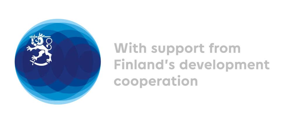 Ministry of Foreign Affairs of Finland, With support from Finland's development cooperation